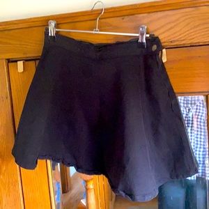 American Apparel black denim Mini Skirt